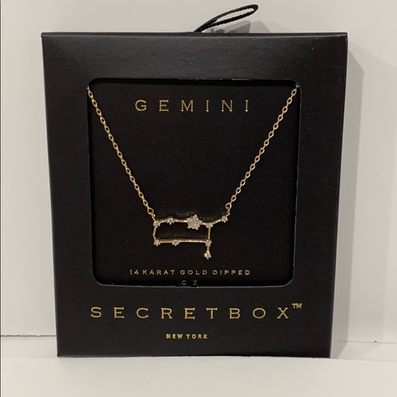 Jewelry - Gemini Zodiac Necklace 14K Gold Dipped Jewelry - Gemini Zodiac Necklace 14K Gold Dipped